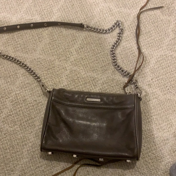 Rebecca minkoff dark grey /taupe bag. - Picture 2 of 3